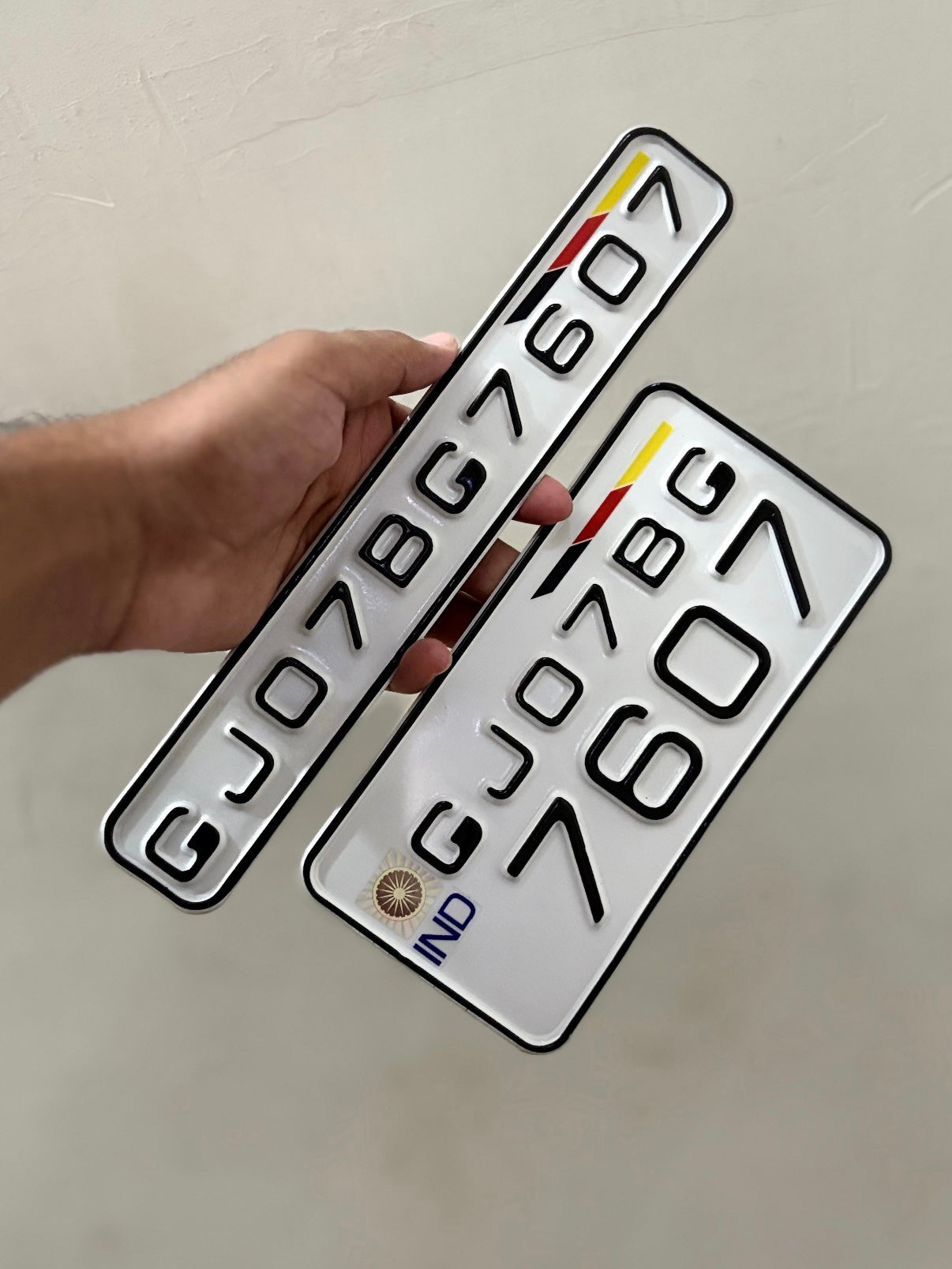 Euro Aqua Embossed Plate for Bike