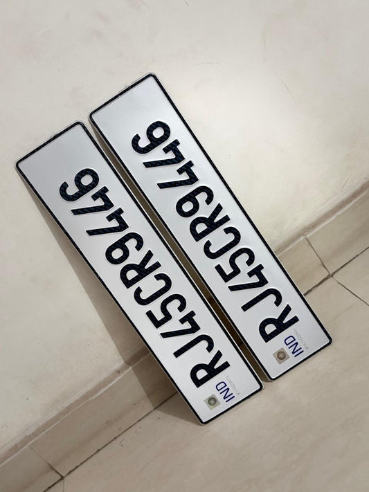Without Space Embossed Plate