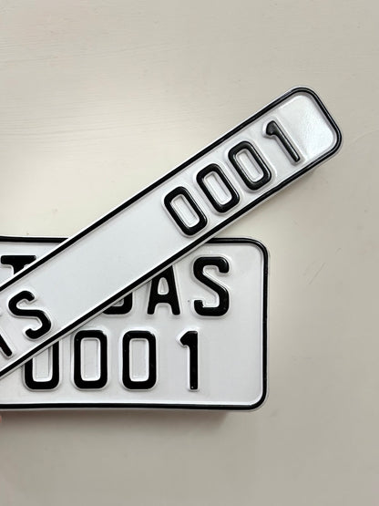 UK Series Embossed Plate for Bike