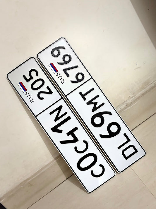 Russian series embossed plates