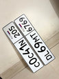 Russian series embossed plates